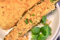 Jalapeño Poppers Stuffed with Nacho Cheese and Crispy Breadcrumbs