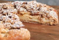 Apple Crisp Galette with Cashew Butter Swirl