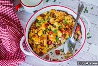 Hearty Ham and Bacon Breakfast Casserole Recipe