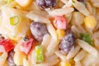 Creamy Southwestern Orzo Salad with Black Beans & Corn
