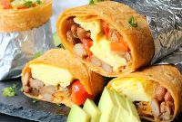 Spicy Ranchero Bean Breakfast Burrito Recipe