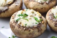 Boursin-Stuffed Mushrooms with Garlic and Herbs
