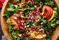 Crisp Apple and Pomegranate Salad with Honey-Lime Dressing