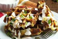 Loaded Mashed Potato Waffle Recipe for Crispy Savory Breakfast