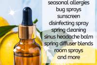 Spring Essential Oil Recipes: Diffuser Blends, DIY Cleaners & Bug Spray