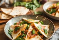 Smashed Bean and Cheese Quesadilla Salad Recipe