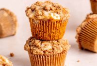 Pumpkin Cheesecake Muffins with Cinnamon Streusel