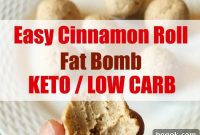 Keto Cinnamon Roll Fat Bombs — Low Carb Treats for Desserts