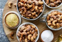 Crispy Salt & Pepper Roasted Cashews from the Air Fryer