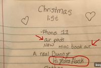 10-Year-Old’s 26-Item Christmas List for Dad That Went Viral