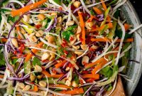 Crisp Asian Slaw with Sesame Ginger Dressing