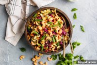 Spicy Cashew Crunch Salad Recipe with Tangy Lime Dressing