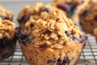 Blueberry Oatmeal Muffins for Heart Health — Gluten & Dairy Free