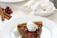 Cranberry Pumpkin Tart Recipe with Flaky Crust and Spices