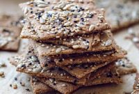 Keto Seed Crackers: Vegan, Dairy-Free Low-Carb Snack