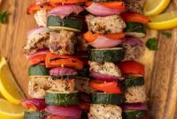 Juicy Grilled Pork Kabobs with Garlic and Herb Marinade