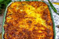 Sausage, Egg & Cream Cheese Hash Brown Breakfast Casserole