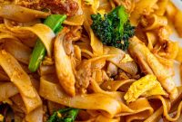 Authentic Pad See Ew with Chicken — Thai Stir-Fried Rice Noodles