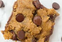 Peanut Butter Chickpea Blondies – High-Protein Vegan Treat