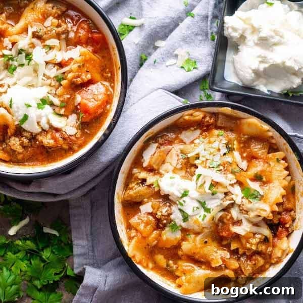 Lasagna Soup