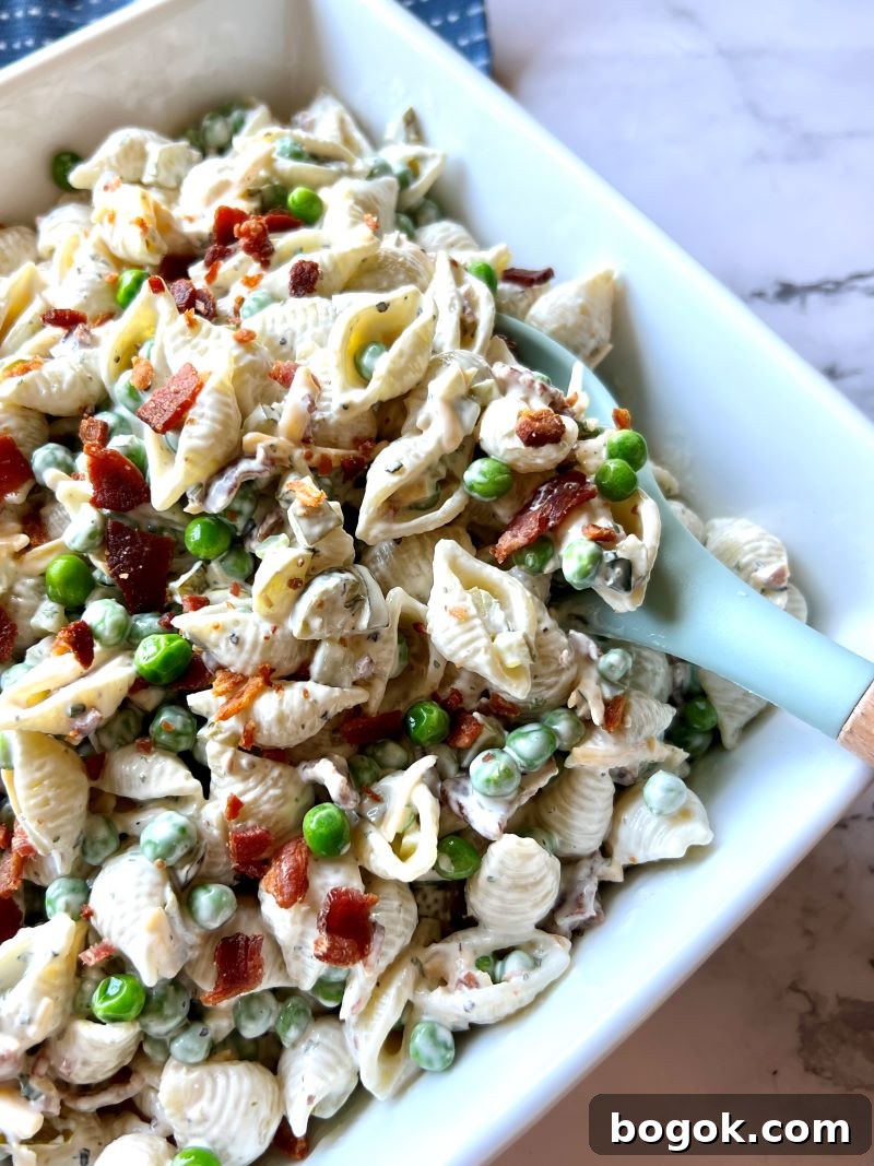 Bacon and Pea Pasta Salad