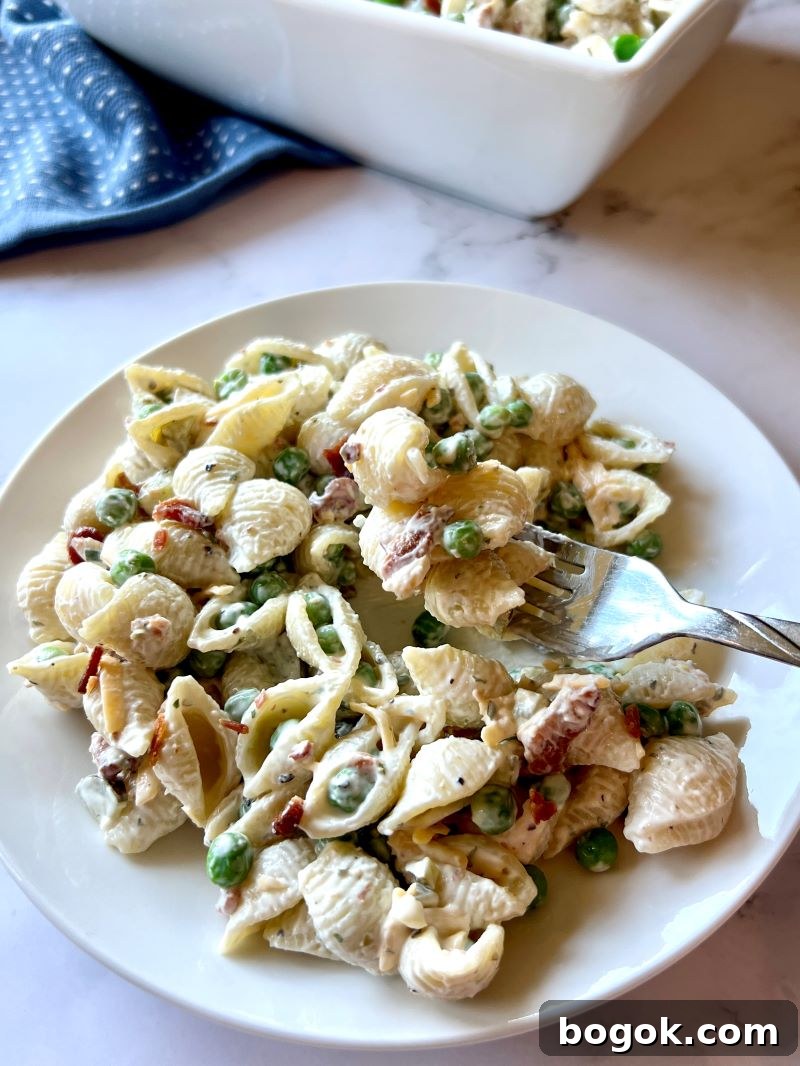 Pasta salad in bowl