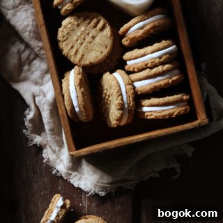 Peanut Butter & Marshmallow Sandwich Cookies