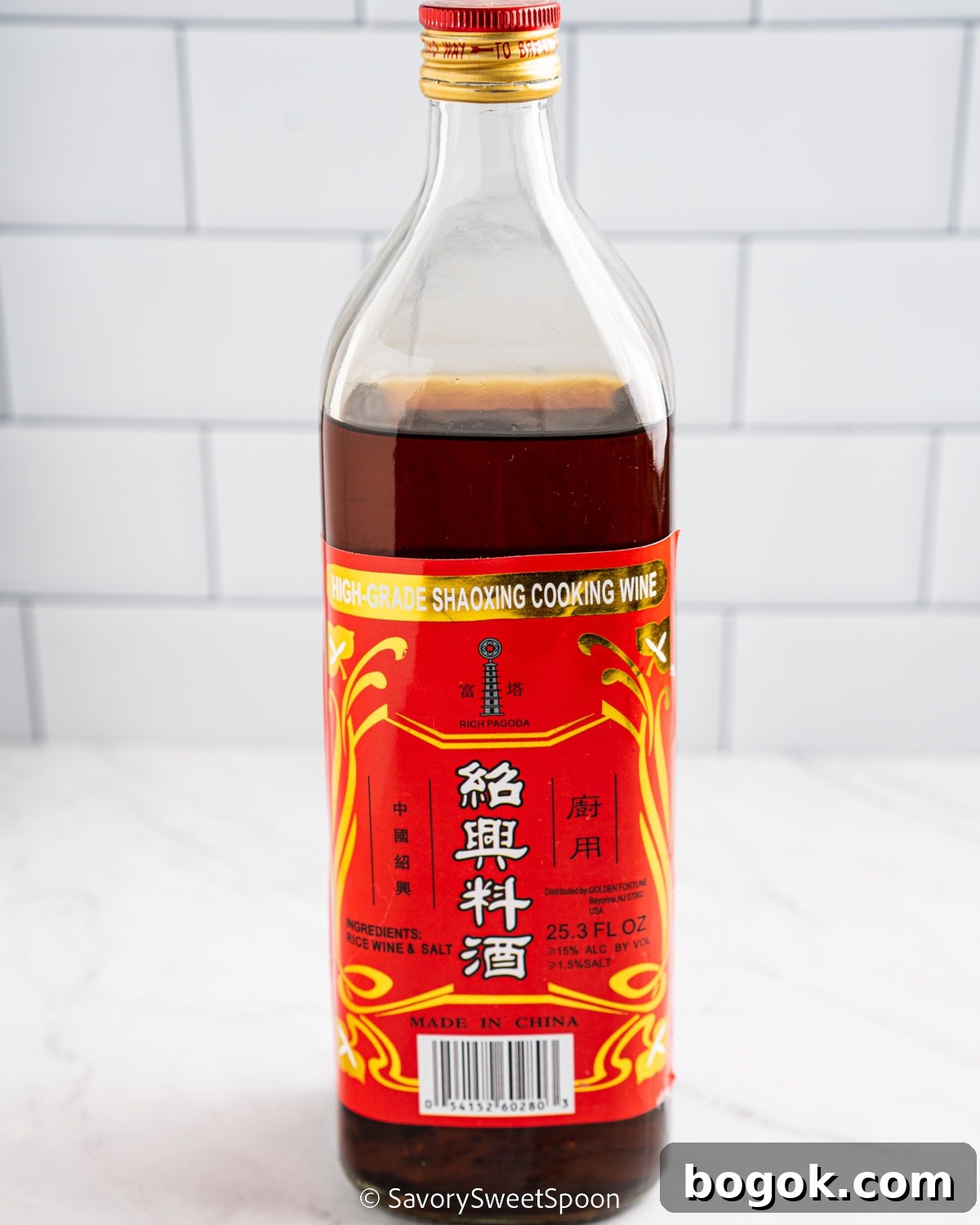 bottle of shaoxing wine.
