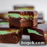 Decadent Mint Chocolate Brownie Recipe for Rich, Fudgy Treats 9 Mint Chocolate Brownies: These decadent mint chocolate brownies begin with a dense and fudgy brownie base that's topped with a creamy mint frosting and a layer of smooth chocolate ganache.