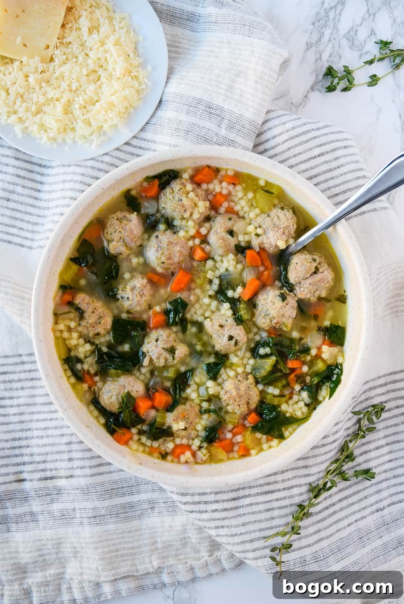 Turkey Meatball Italian Wedding Soup Recipe — Quick Weeknight Meal 2 Italian Wedding Soup with Turkey Meatballs