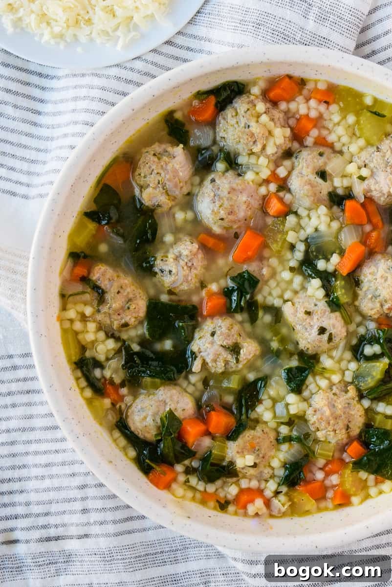 Turkey Meatball Italian Wedding Soup Recipe — Quick Weeknight Meal 3 Italian Wedding Soup with Turkey Meatballs