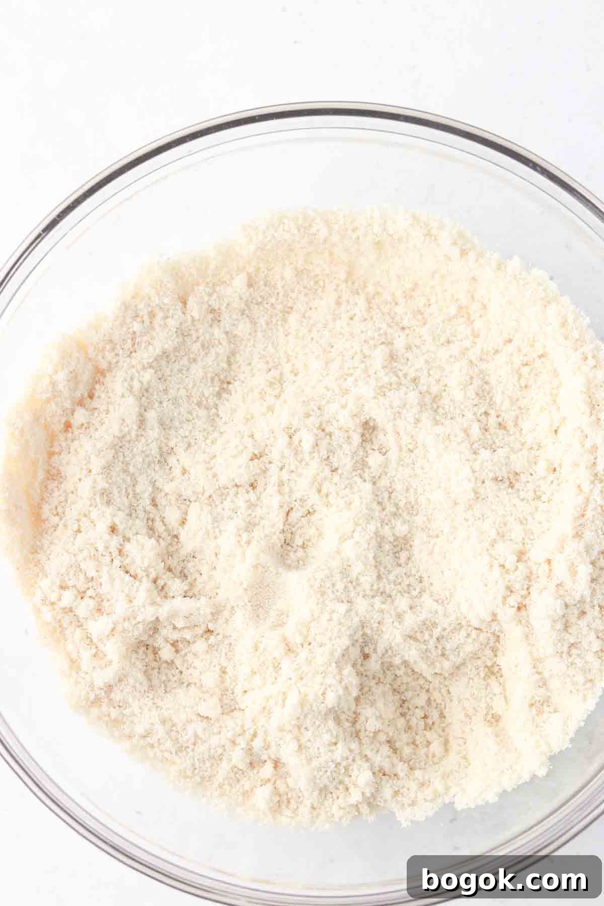 Mixed almond flour, sea salt and baking soda.