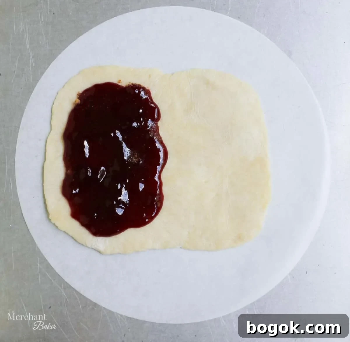 Jumbo Frosted Brown Sugar Cinnamon Toaster Tart Recipe 15 Raspberry filling on pie crust