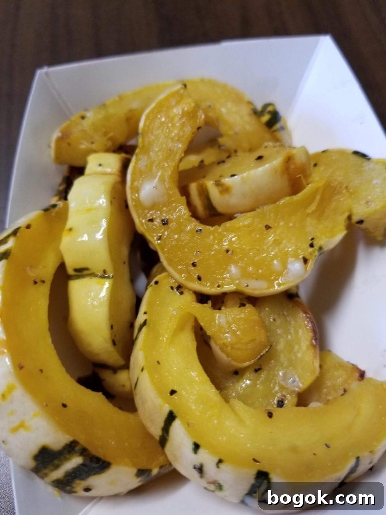 Roasted Delicata Parmesan Squash