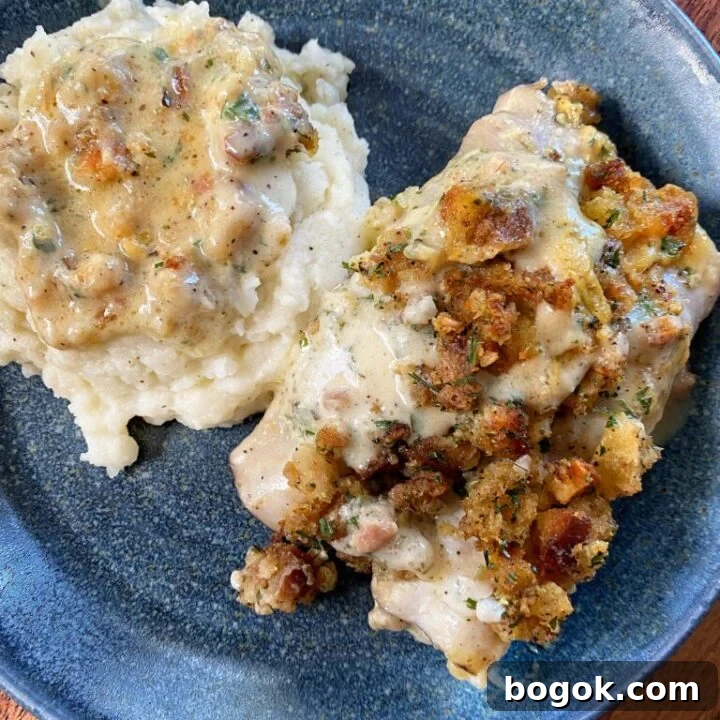 Stuffed Turkey Roll Ups With Creamy Gravy Recipe