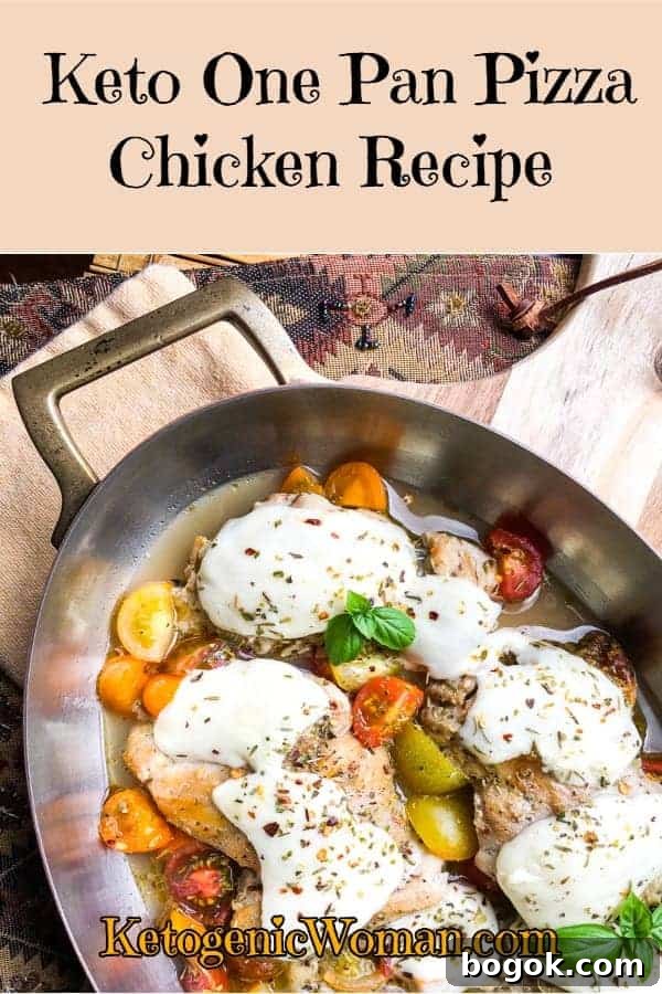 Keto Pizza Chicken Thighs Skillet Recipe for Low-Carb Dinners 16 A plate of food, with Chicken Thighs