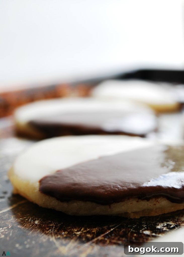 Allergy-Friendly Black and White Cookies: Top Substitutions and Recipe 7 Black & White Cookies (Gluten, dairy, egg, soy, peanut and tree nut free; top 8 free; vegan) Dessert recipe by AllergyAwesomeness.com
