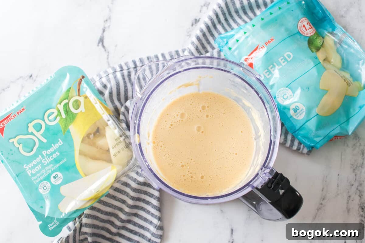 food processor with pancake batter