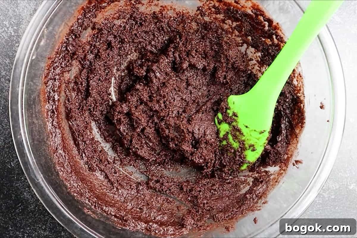 pudding mixture and milk mixed in bowl.