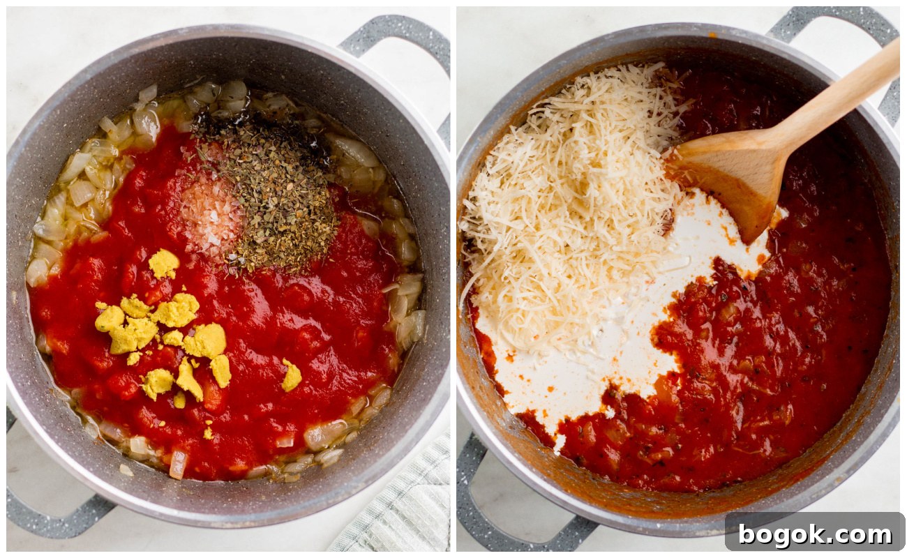 add remaining sauce ingredients