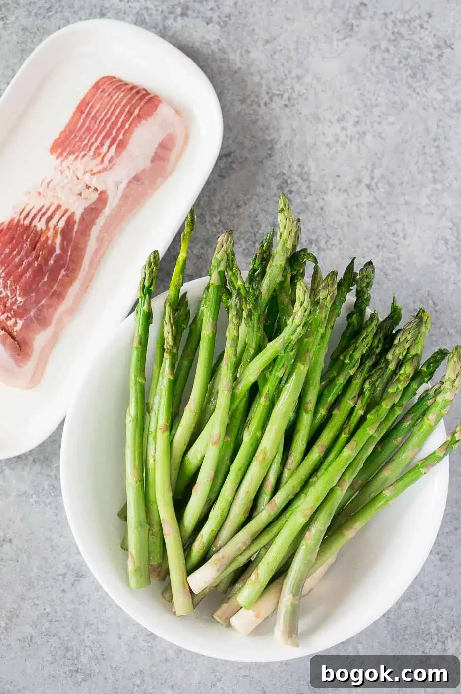 ingredients for bacon wrapped asparagus