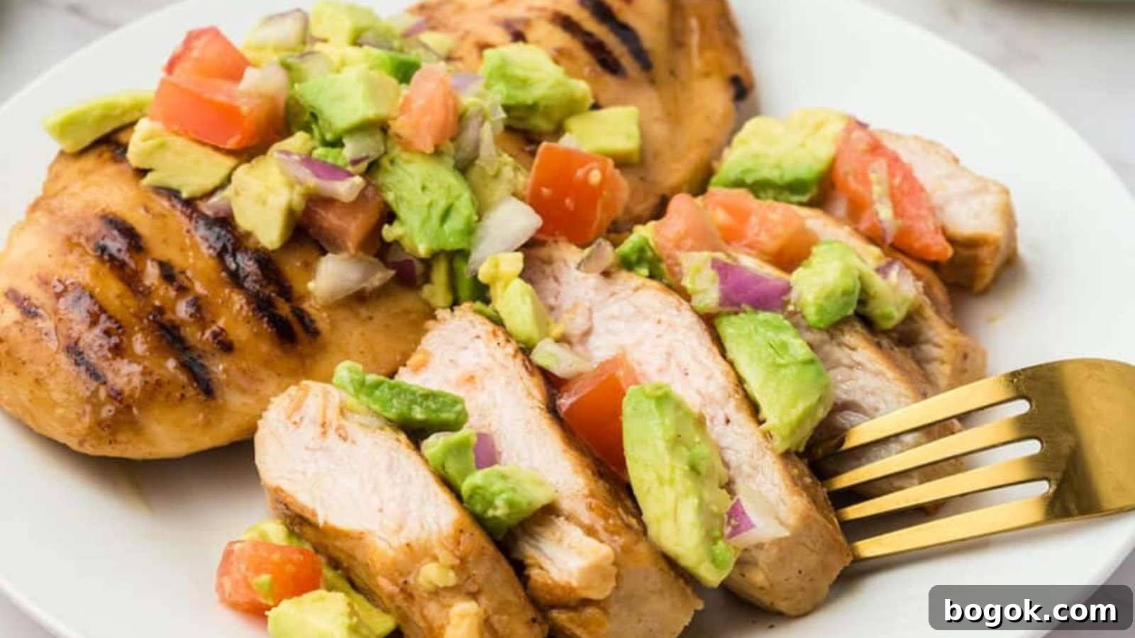 Grilled Chicken and Avocado Salsa