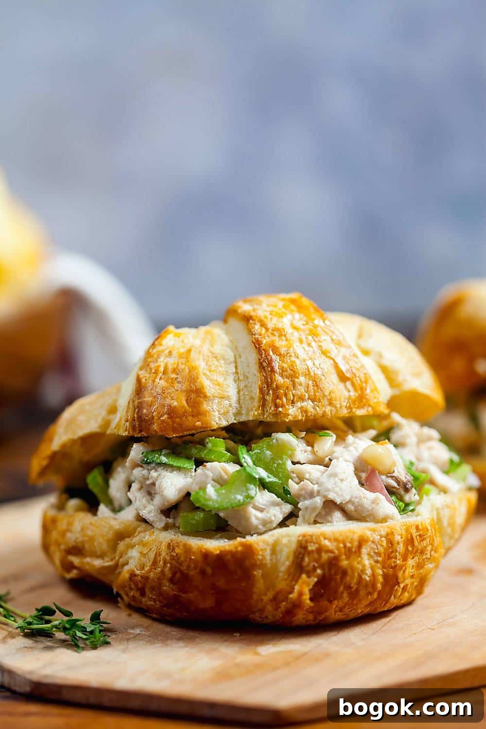 Mayo-Free Chicken Salad Sandwiches with Lemon and Herbs