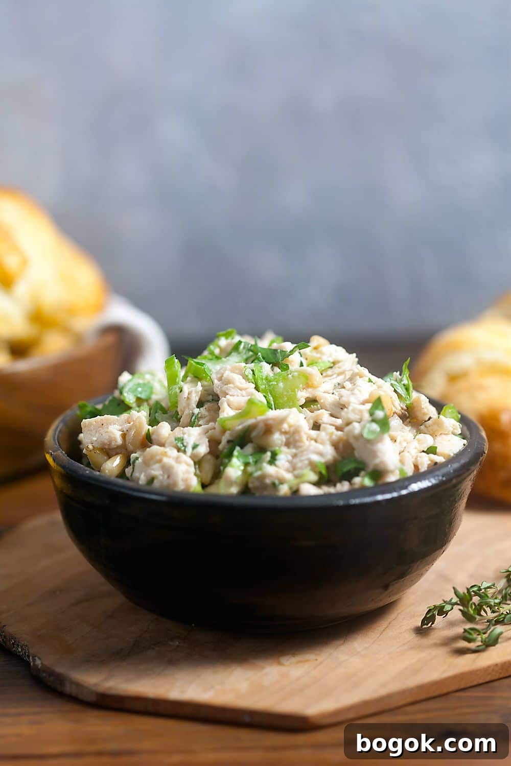 Mayo-Free Chicken Salad Sandwiches with Lemon and Herbs