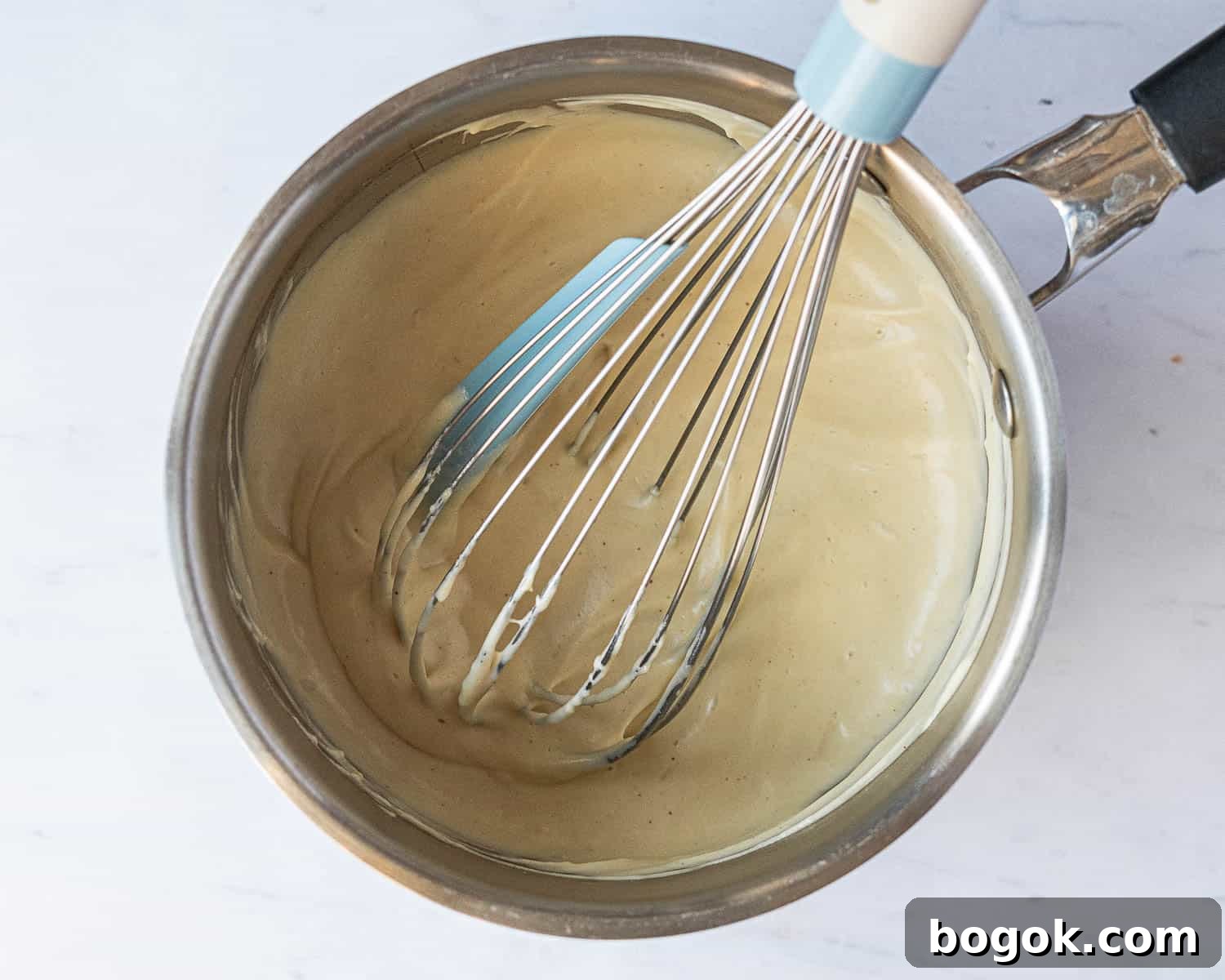 Step 7, the cheese dip.