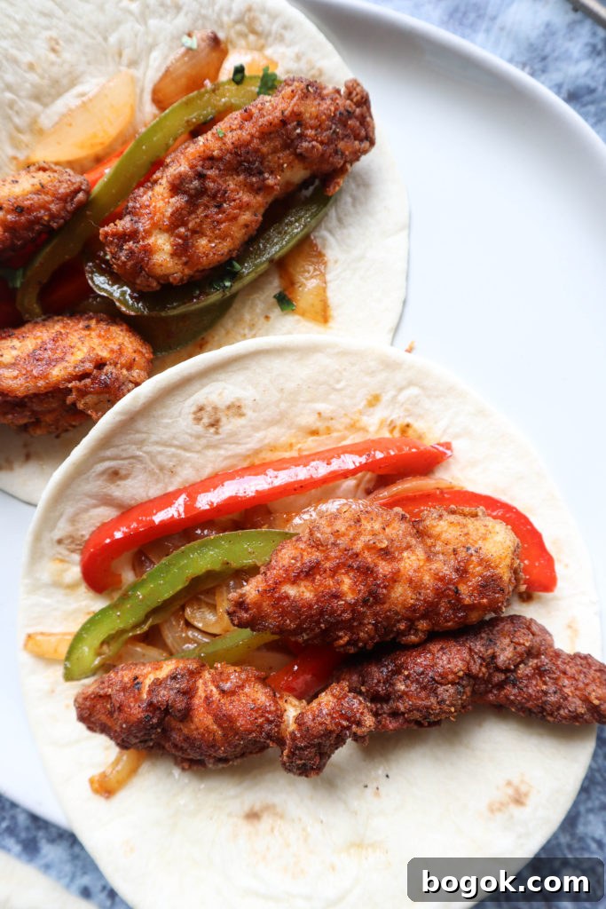 Crispy Chicken Fajitas Recipe with Peppers and Onions 8 Stored leftover chicken fajitas