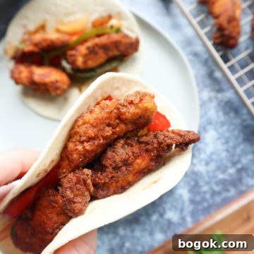 Crispy Chicken Fajitas Recipe with Peppers and Onions 9 Recipe image