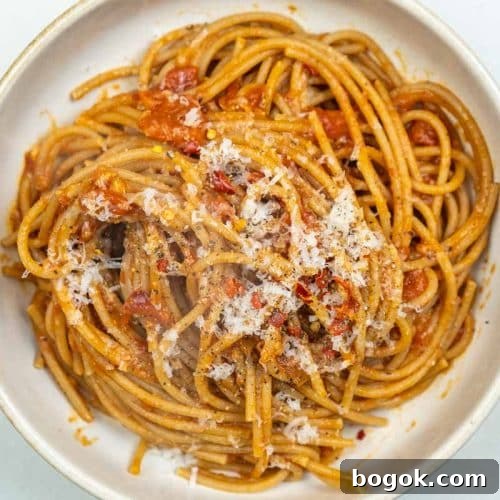 Spicy Spaghetti all'Arrabbiata Recipe with Garlic and Chili 8 Spaghetti Arrabbiata