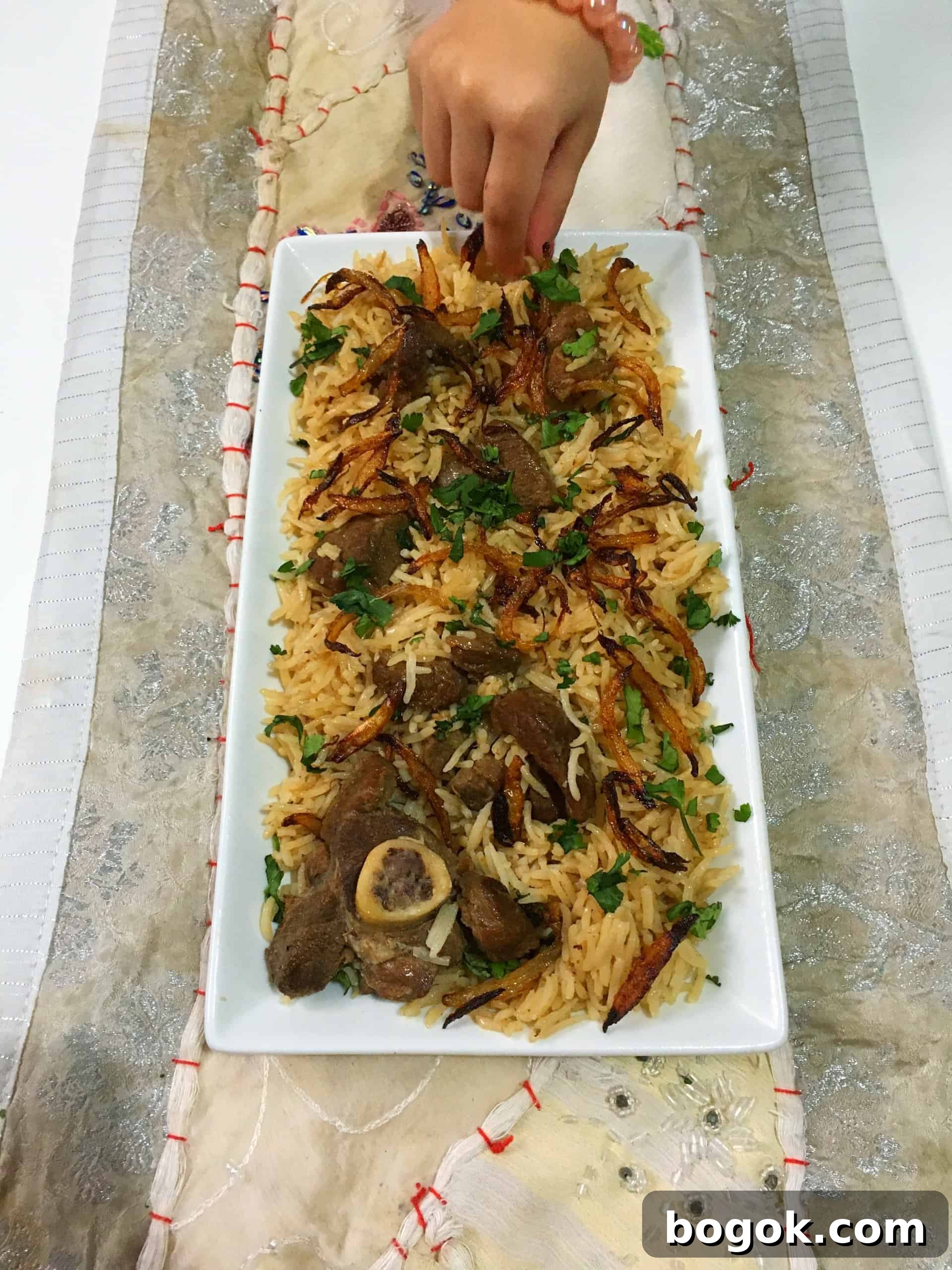 Mutton Pulao (One-Pot Yakhni Pilau) — Aromatic Spiced Rice 5 Mutton Pulao | Mutton Yakhni Pilau | Pakistani & Indian Recipe