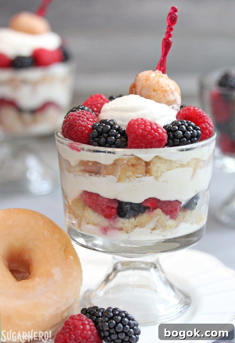 Doughnut Trifles | From SugarHero.com Doughnut Trifles | From SugarHero.com